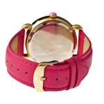 Đồng Hồ Nữ Bertha Ashley Black Mother of Pearl Crystal-set Dial Pink Leather Ladies Watch BR3006 GIOGFAI003 Màu Hồng