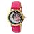 Đồng Hồ Nữ Bertha Ashley Black Mother of Pearl Crystal-set Dial Pink Leather Ladies Watch BR3006 GIOGFAI003 Màu Hồng