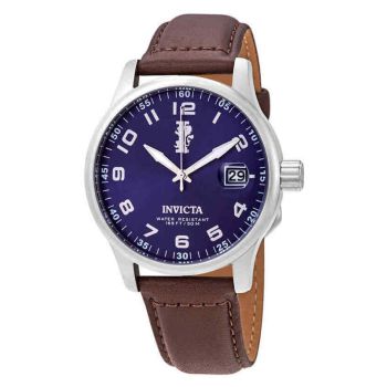 Đồng Hồ Nam Invicta I-Force Blue Dial Dark Brown Leather Men's Watch 15254 Màu Nâu