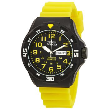 Đồng Hồ Nam Invicta Coalition Forces Black Dial Men's Watch 25328 Màu Vàng