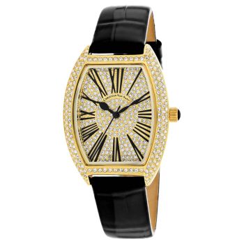 Đồng Hồ Nữ Christian Van Sant Chic Quartz Gold Dial Ladies Watch CV4842 Màu Đen