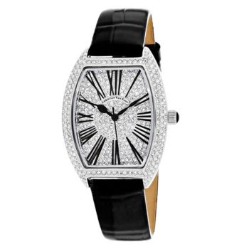 Đồng Hồ Nữ Christian Van Sant Chic Quartz Silver Dial Ladies Watch CV4840 Màu Đen