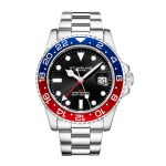 Đồng Hồ Nam Stuhrling Aquadiver Men's Watch M16265 Màu Bạc Mặt Đen