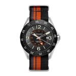 Đồng Hồ Nam Hamilton Broadway Khaki Aviation Worldtimer Men's Watch H76755131 Màu Bạc Mặt Đen