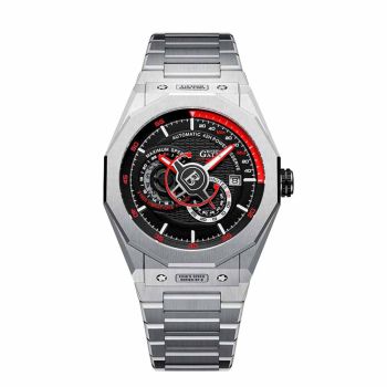 Đồng Hồ Nam Bonest Gatti King Speed B586013S Màu Bạc - Đỏ