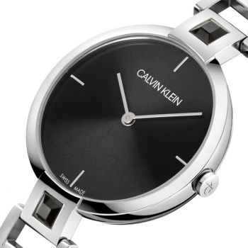Đồng Hồ Nữ Calvin Klein CK Mesmerize Women's Watch K9G23UB1 Màu Bạc Mặt Đen