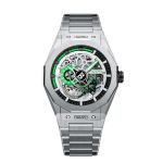 Đồng Hồ Nam Bonest Gatti King Speed B576015S Màu Bạc Viền Xanh Green