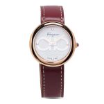 Đồng Hồ Nữ Salvatore Ferragamo Watches Chic Gancini SFMF00221 32mm Màu Đỏ Mận