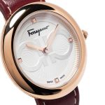 Đồng Hồ Nữ Salvatore Ferragamo Watches Chic Gancini SFMF00221 32mm Màu Đỏ Mận