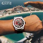 Đồng Hồ Nam Bonest Gatti King Speed B576013R Màu Đen Viền Đỏ