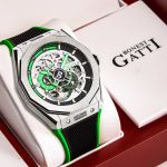 Đồng Hồ Nam Bonest Gatti King Speed B576015R Màu Đen Viền Xanh Green