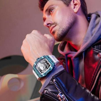 Đồng Hồ Nam Bonest Gatti Lodumani B399081R Carbon Màu Xanh Trắng