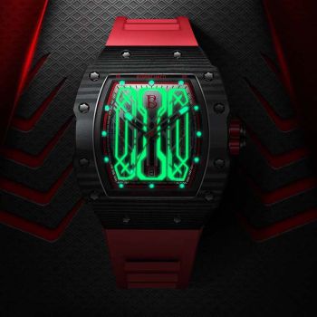 Đồng Hồ Nam Bonest Gatti Explorer B399162R Carbon Màu Đỏ Đen