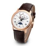 Đồng Hồ Nam Frederique Constant Moon Phase FC-335MC4P4 Màu Nâu Mặt Bạc
