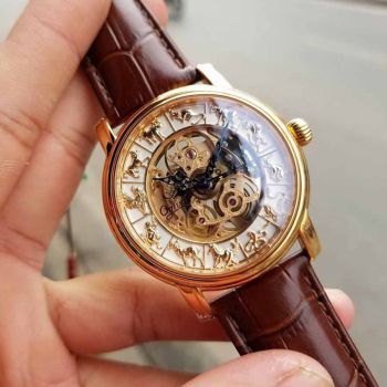 Đồng Hồ Nam Ogival OG358.612AGR-GL 12 Con Giáp Dây Da