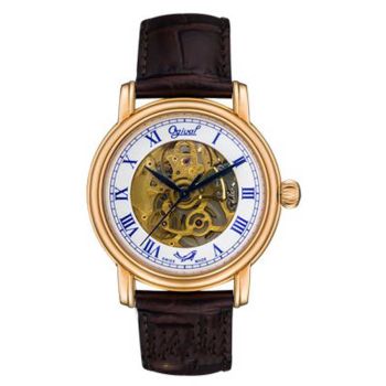 Đồng Hồ Nam Ogival OG358.615AGR-GL-X Cá Nhảy Dây Da