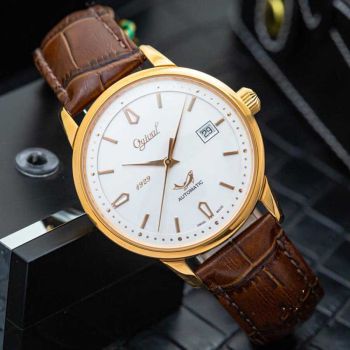 Đồng Hồ Nam Ogival OG1929-24AGR-GL-T Classic Dây Da