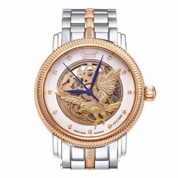 Đồng Hồ Nam Ogival OG358.31AGSR-T Đại Bàng Tung Cánh Demi Vàng Gold - Bạc