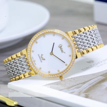 Đồng Hồ Nam Ogival OG385-022DGSK-T Demi Vàng Gold - Bạc