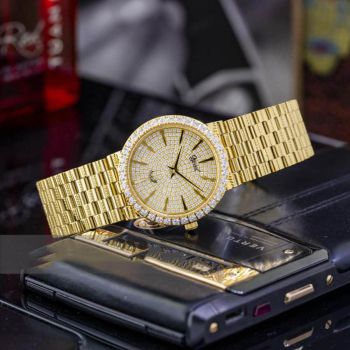 Đồng Hồ Nữ Ogival OG377DLK-V-COC Đính Đá Màu Vàng Gold