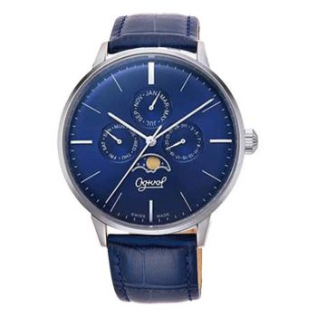 Đồng Hồ Nam Ogival OG1930-6MS-GL-X Moon Pharse Màu Xanh Blue