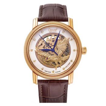 Đồng Hồ Nam Ogival OG358.31AGR-GL-T Đại Bàng Tung Cánh Dây Da