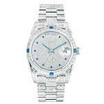 Đồng Hồ Nam Ogival OG30399DMW-T Màu Bạc Đính Đá Swarovski