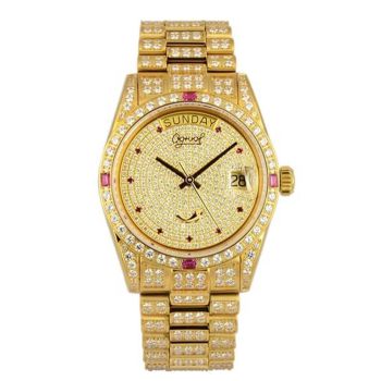 Đồng Hồ Nam Ogival OG30399DMK-V Màu Vàng Gold Đính Đá Swarovski