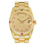Đồng Hồ Nam Ogival OG30399DMK-V Màu Vàng Gold Đính Đá Swarovski