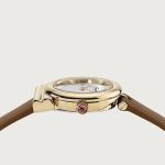 Đồng Hồ Nữ Salvatore Ferragamo Gancini Slim Watch Màu Nâu Trắng