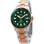 Đồng Hồ Nam Fossil FB-01 Quartz Green Dial Two-Tone Men's Watch FS5743 Màu Xanh Bạc
