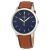 Đồng Hồ Nam Fossil Minimalist Blue Dial Brown Leather Men's Watch FS5304 Màu Nâu Mặt Xanh