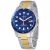 Đồng Hồ Fossil Nam FB-01 Quartz Blue Dial Two-tone Men's Watch FS5742 Màu Xanh Bạc