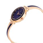 Set Đồng Hồ Và Vòng Tay Nữ Anne Klein Quartz Crystal Glossy Blue Ladies Watch And Bracelet 3292NVST
