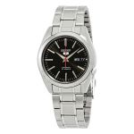 Đồng Hồ Nam Seiko Series 5 Automatic Black Dial Men's Watch SNKL45 Màu Bạc Mặt Đen