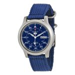 Đồng Hồ Nam Seiko 5 Blue Dial Blue Canvas Men's Watch SNK807 Màu Xanh Blue