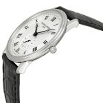 Đồng Hồ Unisex Frederique Constant Slimline Silver Dial Watch FC-235M4S6 Màu Đen Mặt Bạc