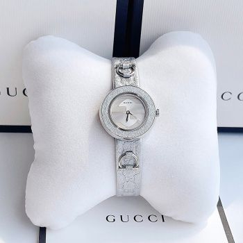 Đồng Hồ Nữ Gucci Women's U-Play Watch Quartz Sapphire Crystal Màu Bạc