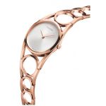 Đồng Hồ Nữ Calvin Klein CK Round Silver Dial Rose Gold PVD Ladies K5U2S646