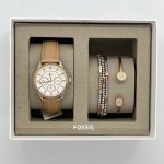 Combo Set Đồng Hồ Và Trang Sức Fossil Và Son MAC 811 Red Màu Đỏ Thuần Satin