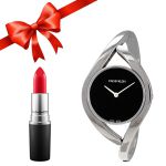 Combo Đồng Hồ Nữ Calvin Klein CK K8U2M111 + Son MAC 811 Red Màu Đỏ Thuần Satin