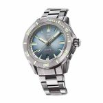 Đồng Hồ Nam Zelos Swordfish 40mm Ti Slate Blue Màu Bạc Mặt Xanh Xám