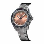 Đồng Hồ Nam Zelos Swordfish 40mm Ti Salmon Màu Bạc Phối Cam