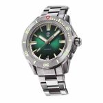 Đồng Hồ Nam Zelos Swordfish 40mm Ti Màu Bạc Mặt Xanh Emerald