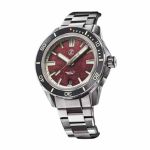 Đồng Hồ Nam Zelos Swordfish 40mm Ti Blood Moon Meteorite Màu Bạc Mặt Đỏ