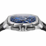 Đồng Hồ Nam Reiser Alpen Chrono Leather Strap Màu Xám Mặt Xanh Navy