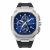 Đồng Hồ Nam Reiser Alpen Chrono Leather Strap Màu Xám Mặt Xanh Navy