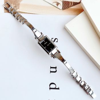 Đồng Hồ Nữ Bulova 96l138 Classic Black Dial Silver-Tone Stainless Steel Watch Màu Bạc Mặt Đen