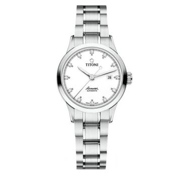 Đồng Hồ Nữ Titoni 23733 S-556 29mm Màu Bạc