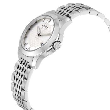 Đồng Hồ Nữ Gucci Timeless Womens Watch Model YA126501 Màu Bạc